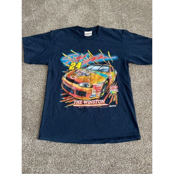Men’s Medium 90s Jeff Gordon The Winston NASCAR Tee - Picture 1 of 4